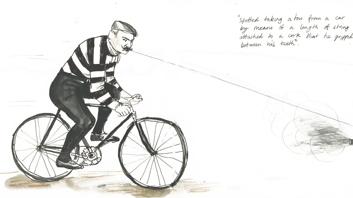 Illustration of a man cheating