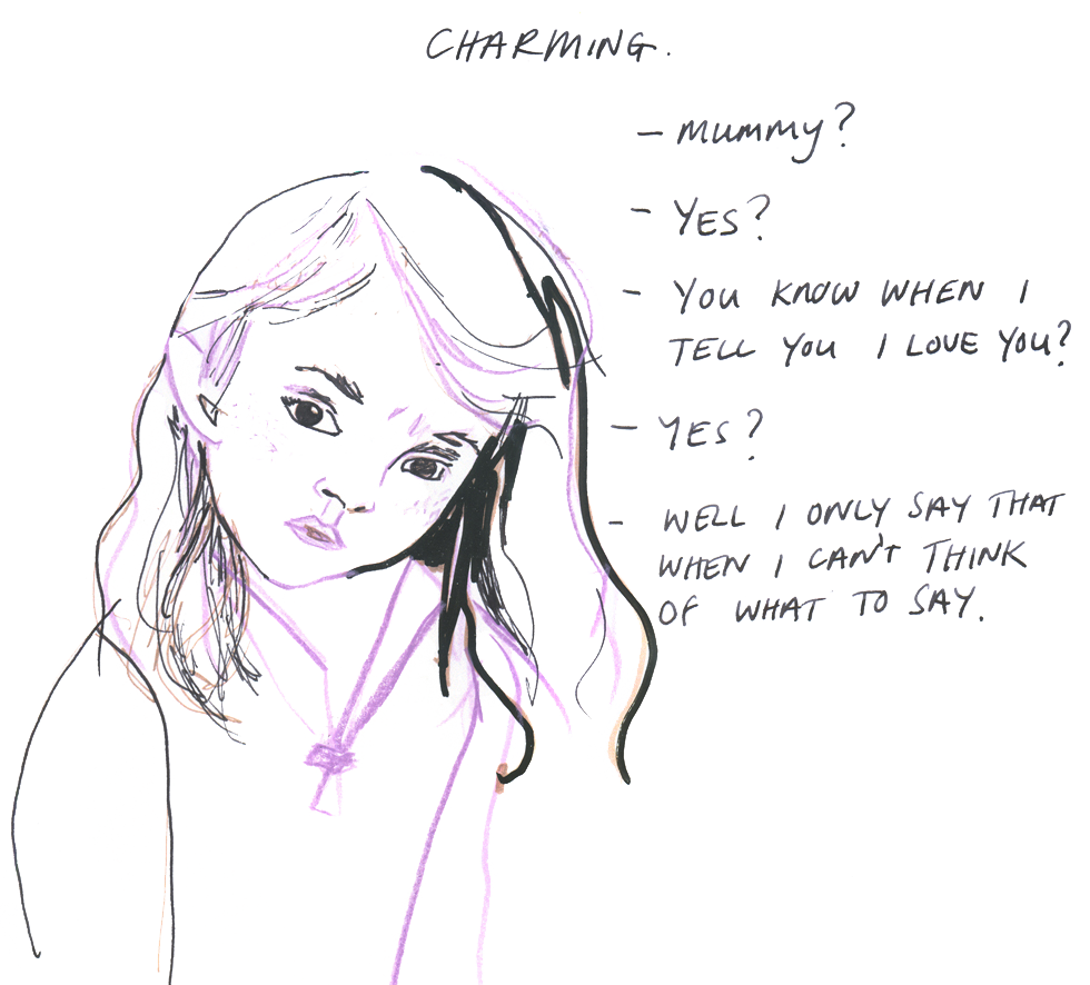Illustration of a young girl
