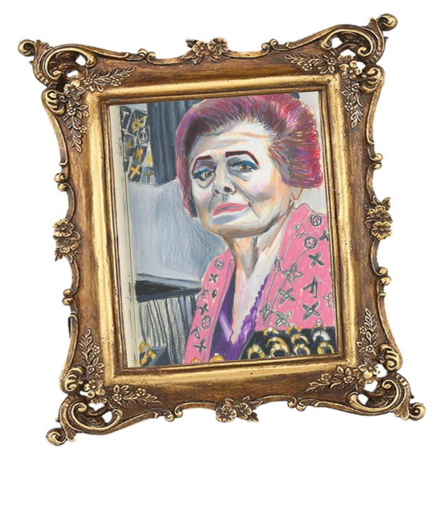 Illustration of woman from the Diamond District of NYC