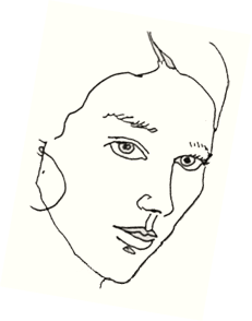 Illustration of a woman's face